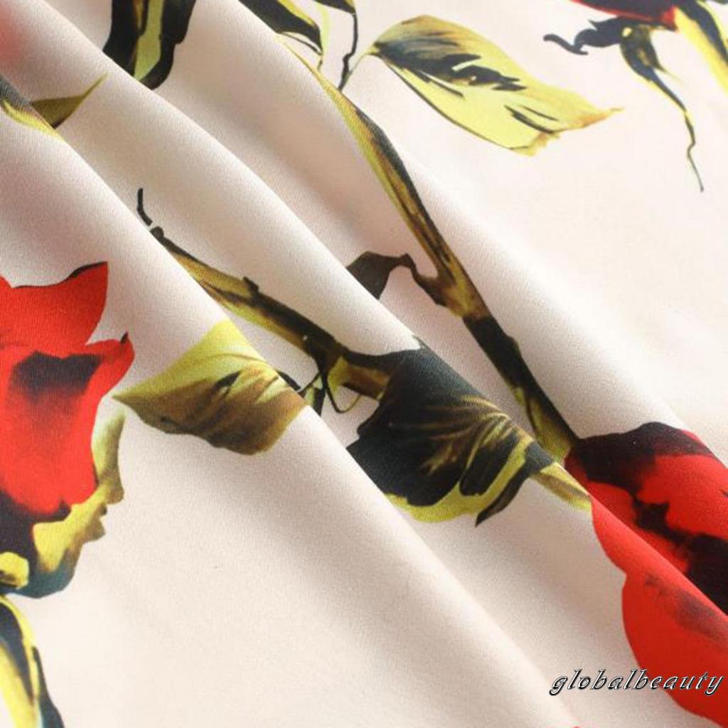 Đầm Hai Dây Dáng Dài Ôm Sát Hở Lưng In Họa Tiết Hoa Thời Trang Mùa Hè Cho Nữ