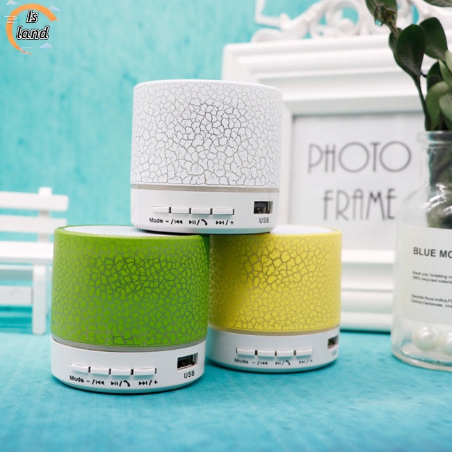 [IS] Loa Bluetooth Không Dây Âm Thanh Siêu Trầm Mini Có Đèn Nhiều Màu Sắc Cho Máy Tính