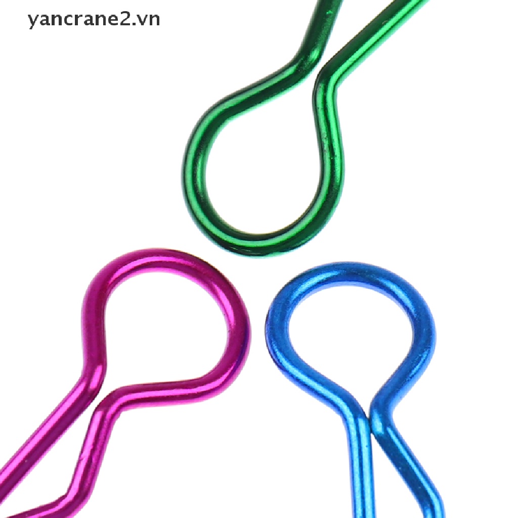 Set 10 Kẹp Chữ R Bằng Thép Không Gỉ Cho Xe Điều Khiển Từ Xa Redcat HSP 1 / 10 {yancrane2.vn}