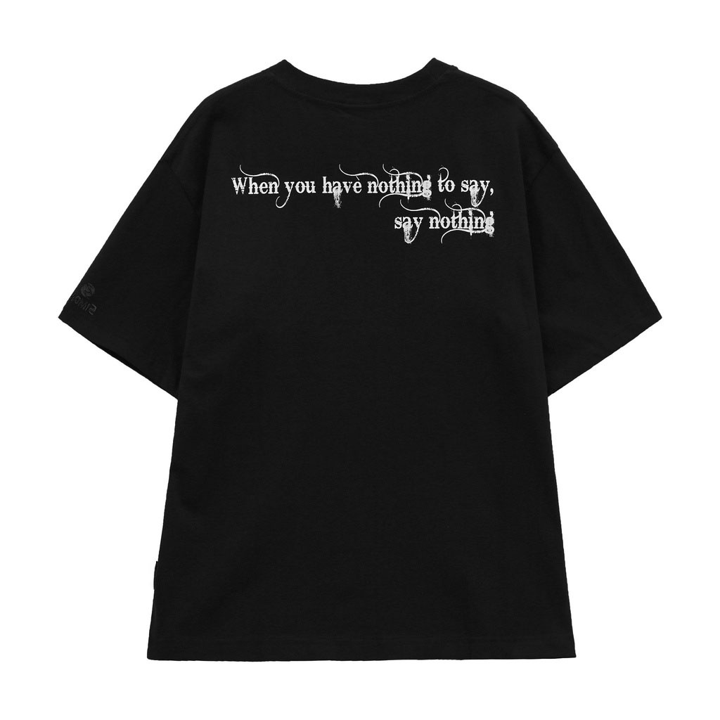 Áo Thun Silent tee - Đen  Nam Nữ Unisex Tay Lỡ  Local Brand
