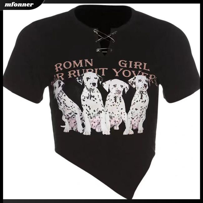 Áo Kiểu Cổ Chữ V Dáng Ôm In Họa Tiết Độc Đáo Thời Trang Mùa Hè Quyến Rũ Cho Nữ