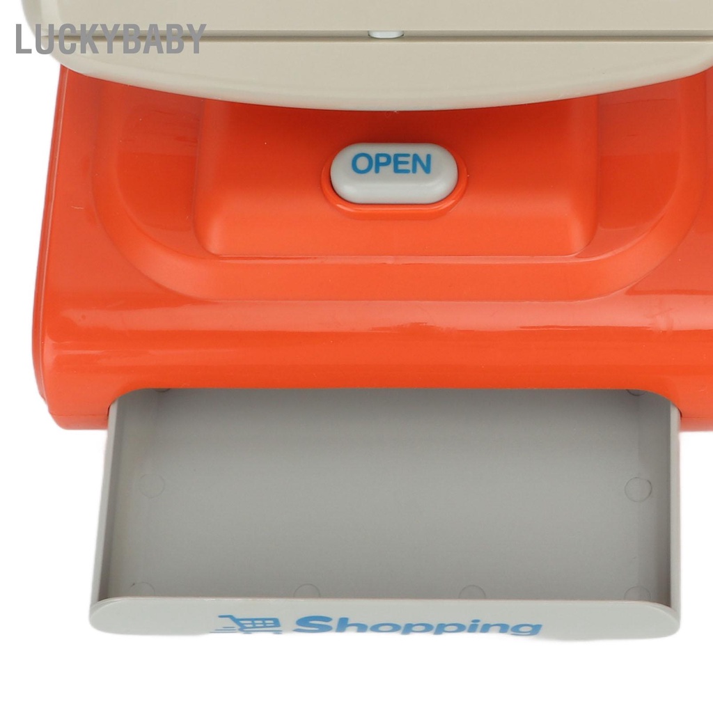 LUCKYBABY Đồ chơi thu ngân có âm thanh điện tử Máy tính tiền Playset Quà tặng sinh nhật cho trẻ mới biết đi