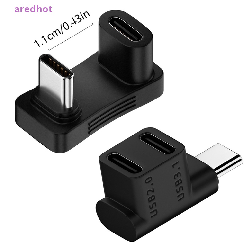 Bộ ChuyểN ĐổI 10Gbps 2 Trong 1 USB C 90 Độ, PD 100W Nhanh Chóng Mới