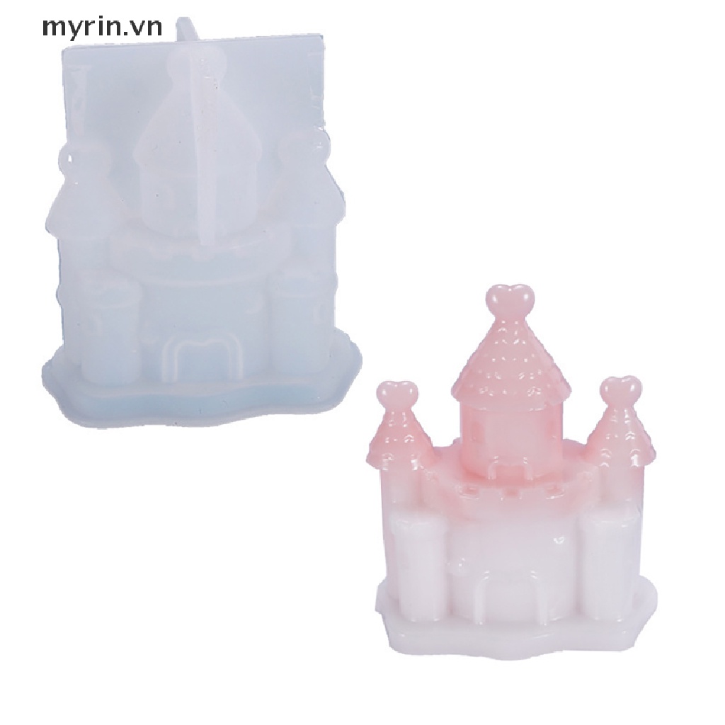 Khuôn Silicon Làm Lâu Đài Villa Giáng Sinh Resin Epoxy UV DIY VN
