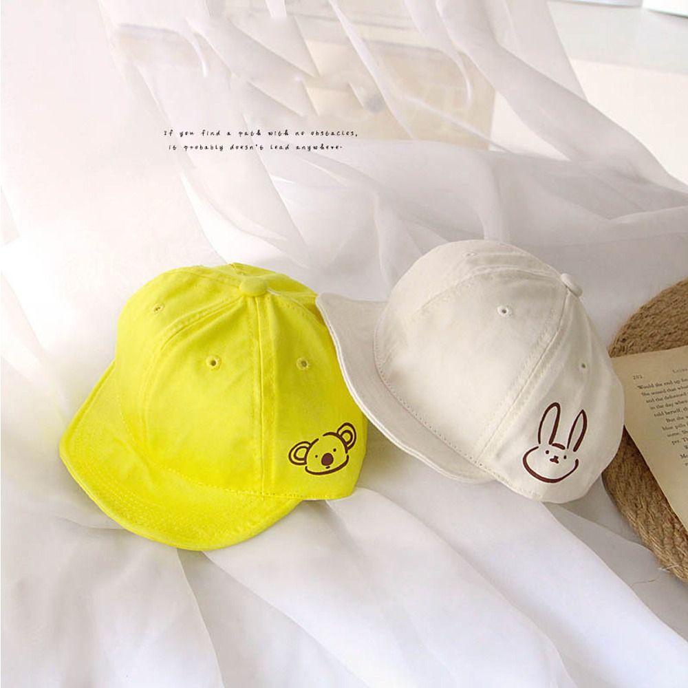 Mũ Lưỡi Trai Bằng Vải Cotton In Hình Động Vật Dễ Thương Dành Cho Trẻ Em