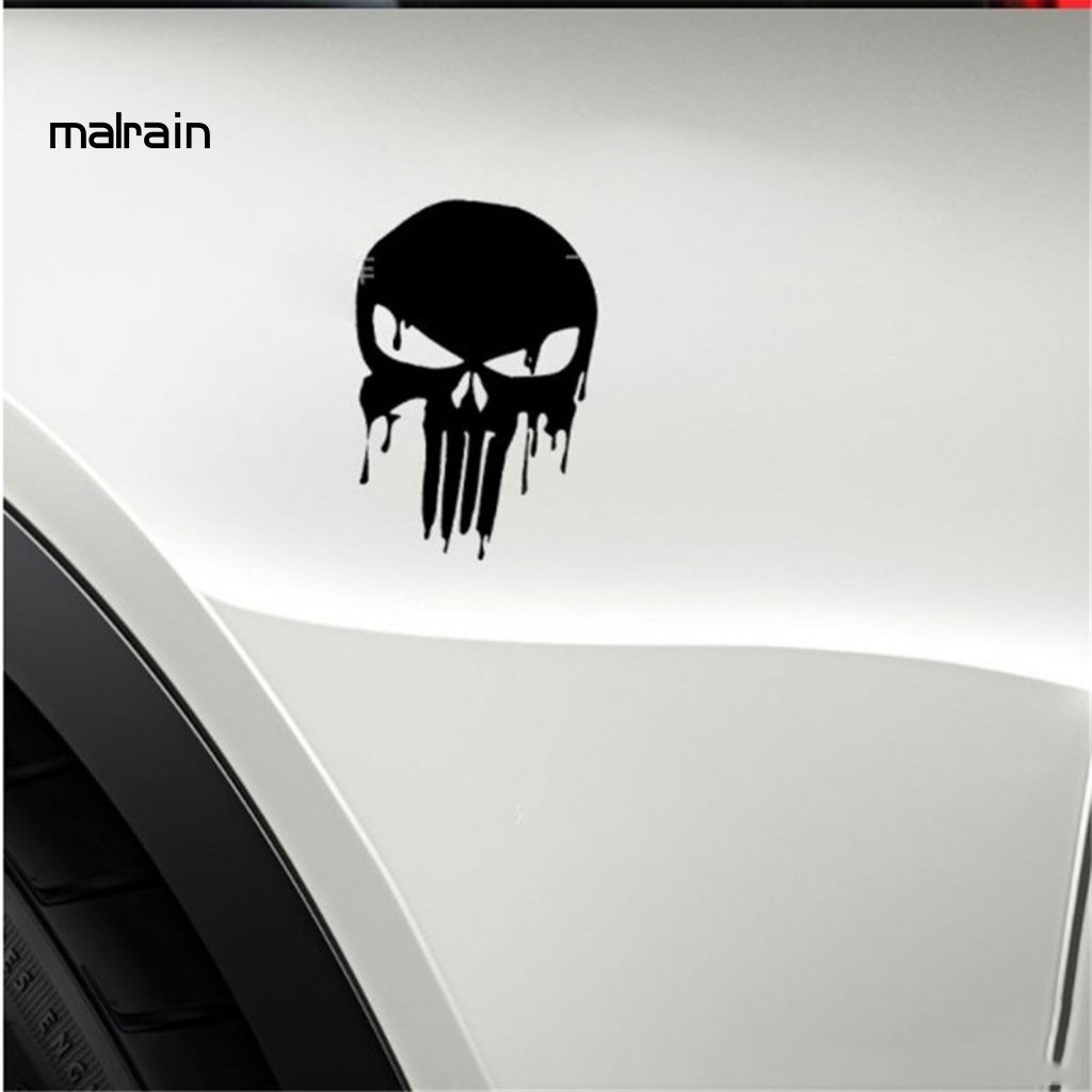 Miếng Dán Trang Trí Xe Hơi / Xe Máy Hình Đầu Lâu Kẻ Trừng Phạt Phản Quang