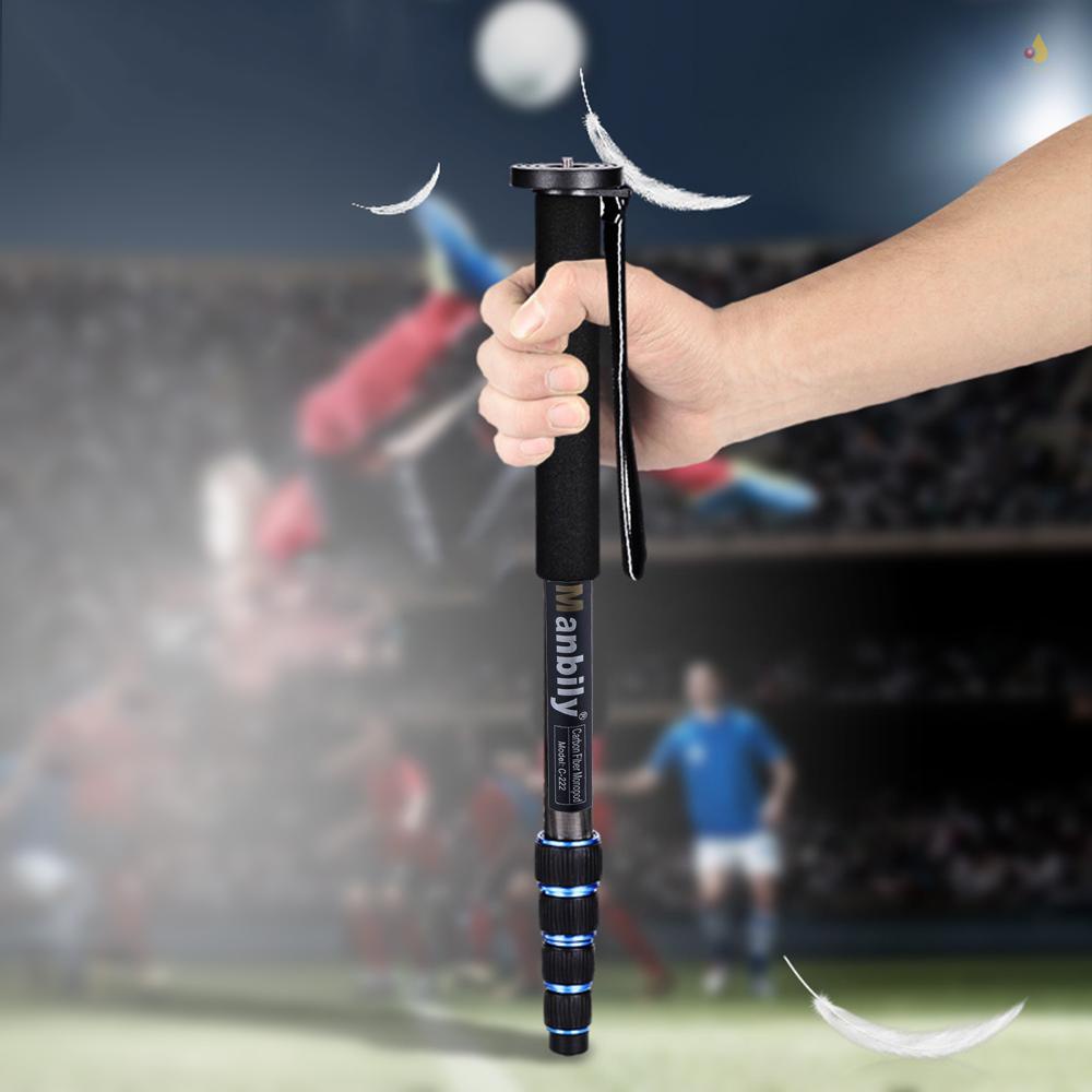 Gậy Đi Bộ 5 Phần Bằng Sợi Carbon Gọn Nhẹ Cho Pentax Olympus Olds