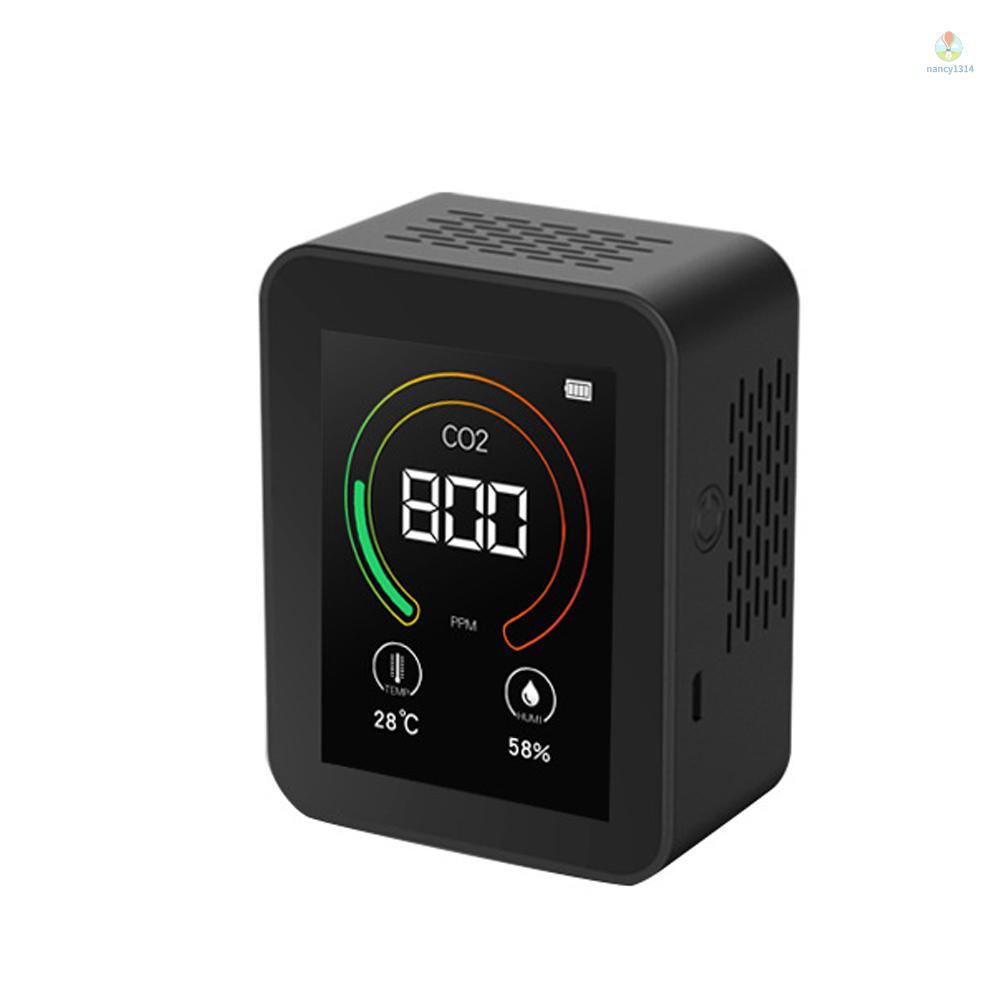 Thiết Bị Đo Nhiệt Độ Và Độ Ẩm CO2 Màn Hình Lớn Thông Minh Đa Năng Cho Gia Đình