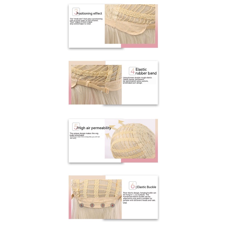 Bộ Tóc Giả Ngắn Xoăn Phong Cách Lolita Thời Trang Cho Nữ