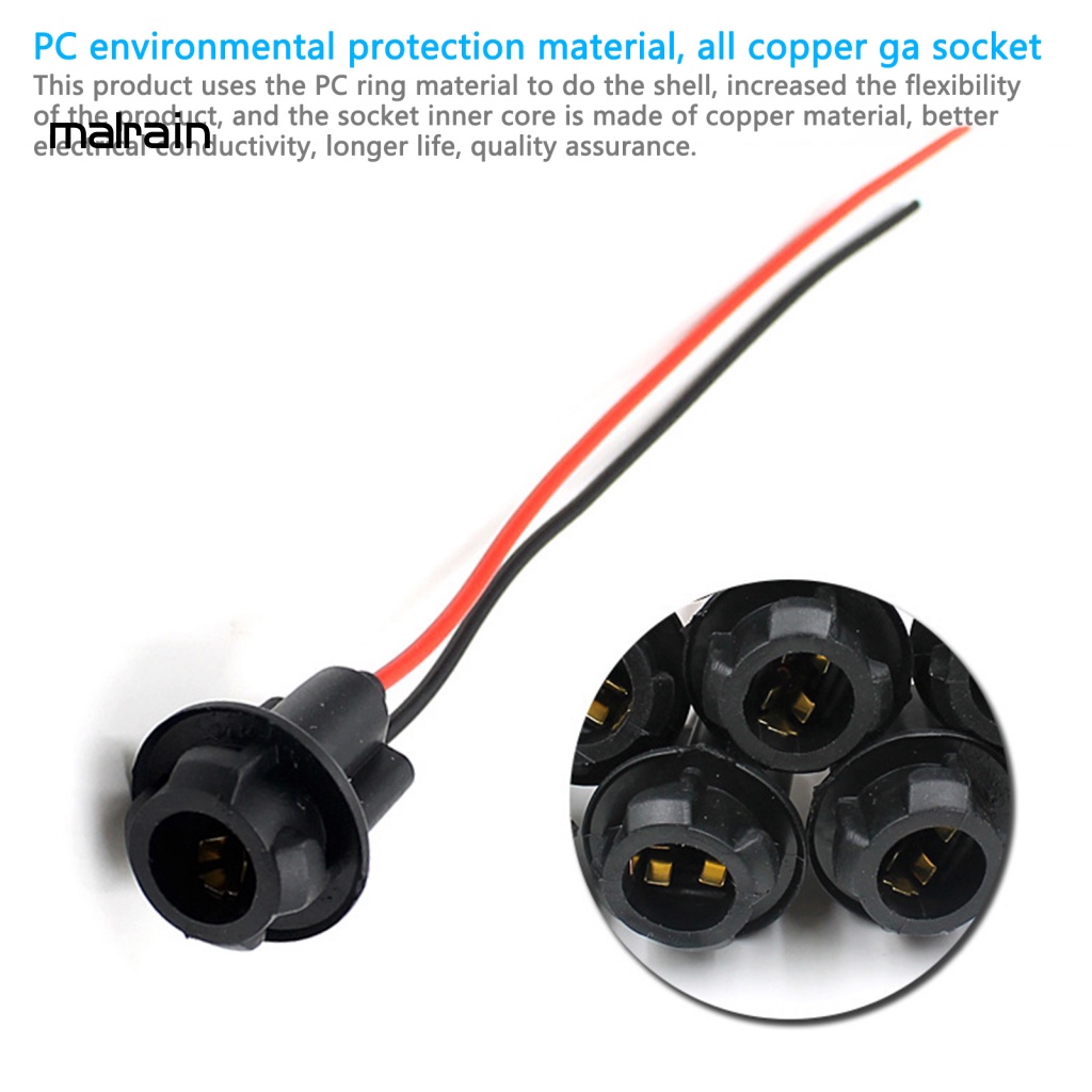 Set 10 Đuôi Đèn T10 Siêu Nhẹ Tiện Dụng Chất Lượng Cao