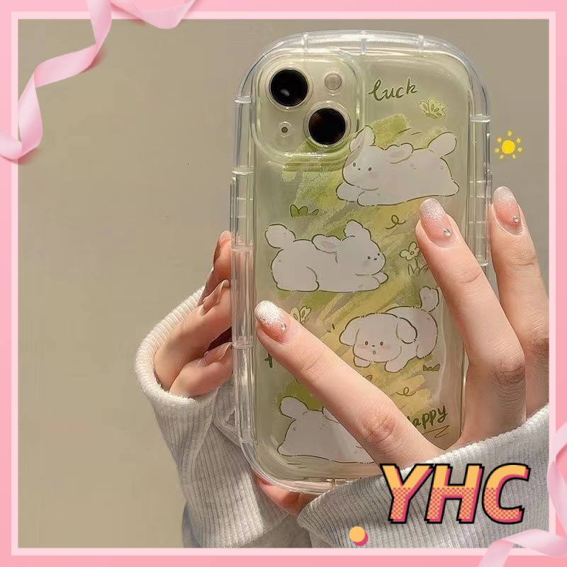 Ốp lưng phone Vỏ xà phòng chống rơi trong suốt của thỏ nhỏ tươi đơn giản được áp dụng Cho iPhone 6 / 6S / 6splus / se / 7 / 7plus / 8 / 8plus / X / xs / xsmax / 11 / 12 / 13 / 14 / Plus / pro / pro max-407