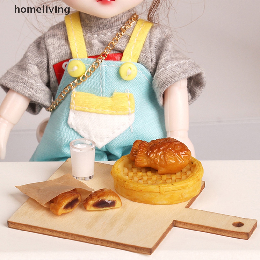 1 Set Mô Hình Thức Ăn Nhanh Trang Trí Nhà Búp Bê Tỉ Lệ 1: 12