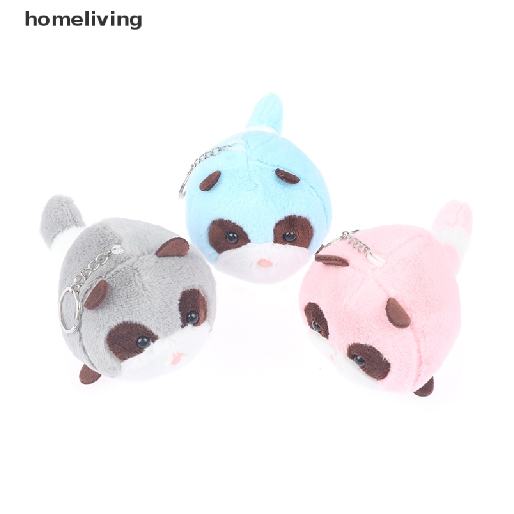 1 Móc Khóa Hình Gấu Mèo Nhồi Bông Mềm Mại Dễ Thương
