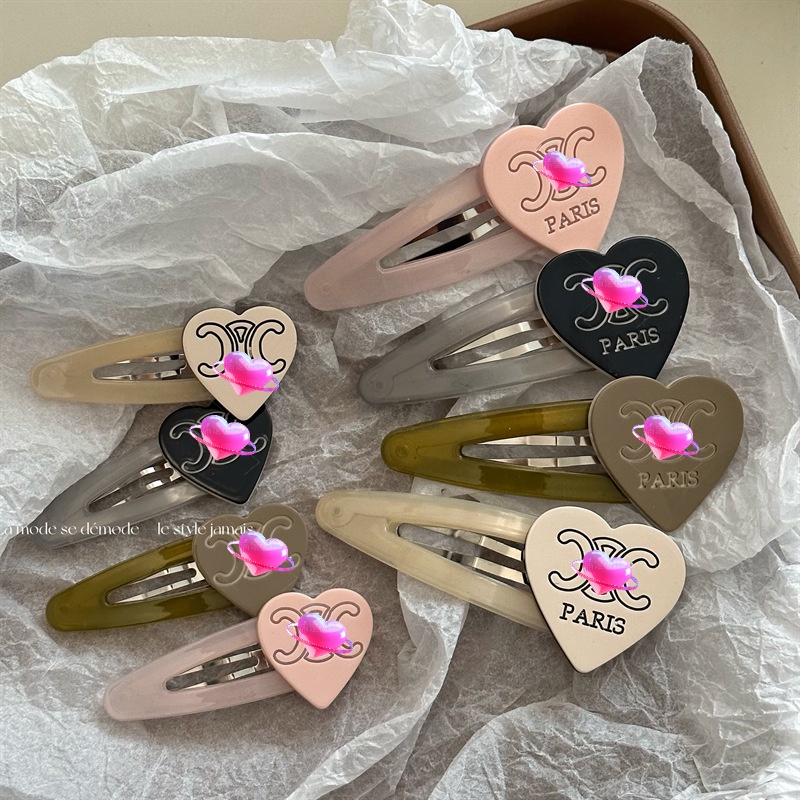 Kẹp Tóc Hình Trái Tim Phong Cách Mới Cho Nữ