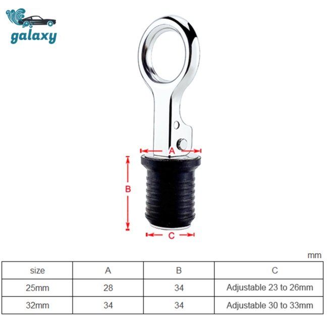 Nút Chặn Cống Thoát Nước Bằng Inox 304 Điều Chỉnh Được Kích Thước 25mm / 32mm Dành Cho