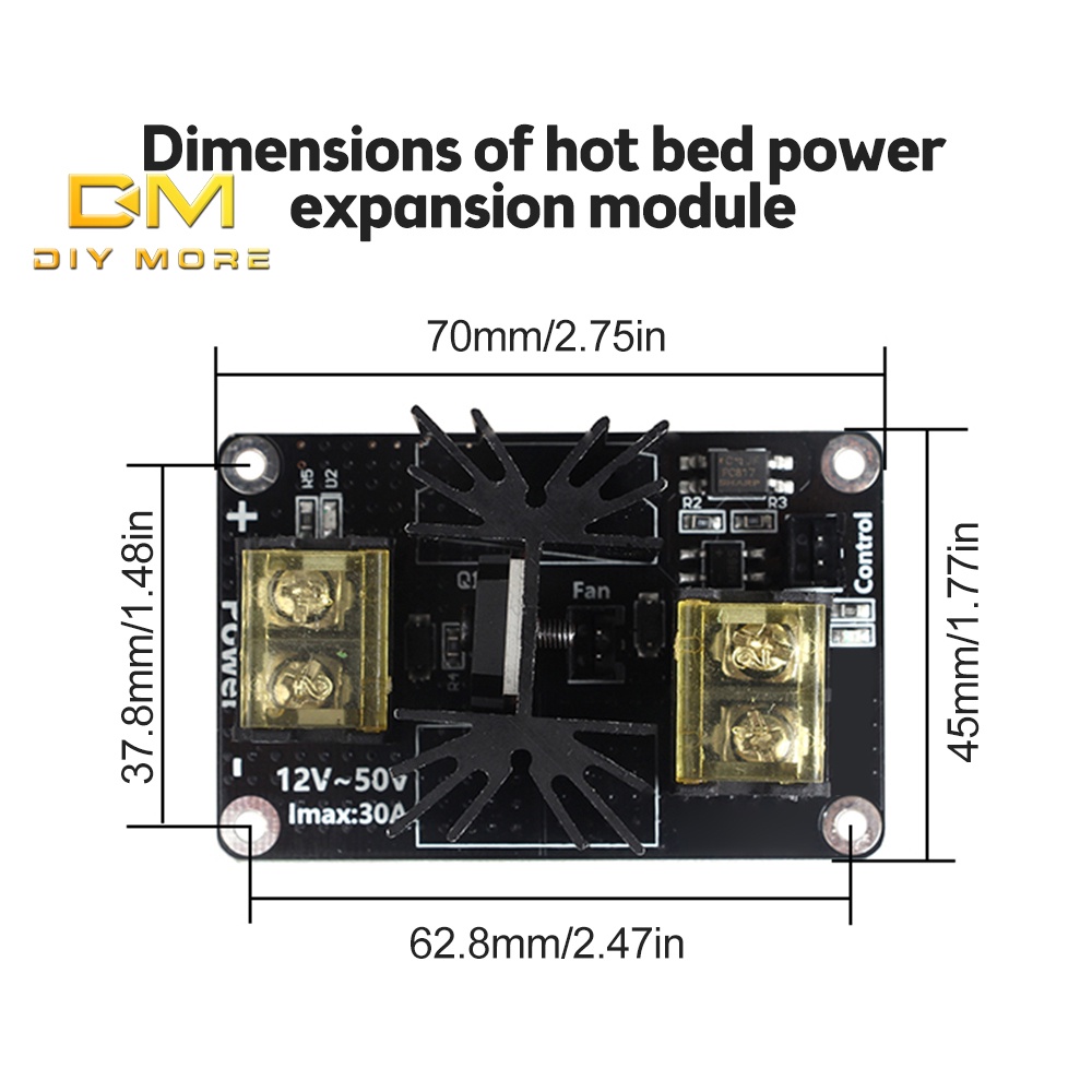 DIYMORE Mô Đun Nguồn Nhiệt Chuyên Dụng Cho Máy In 3D Diy