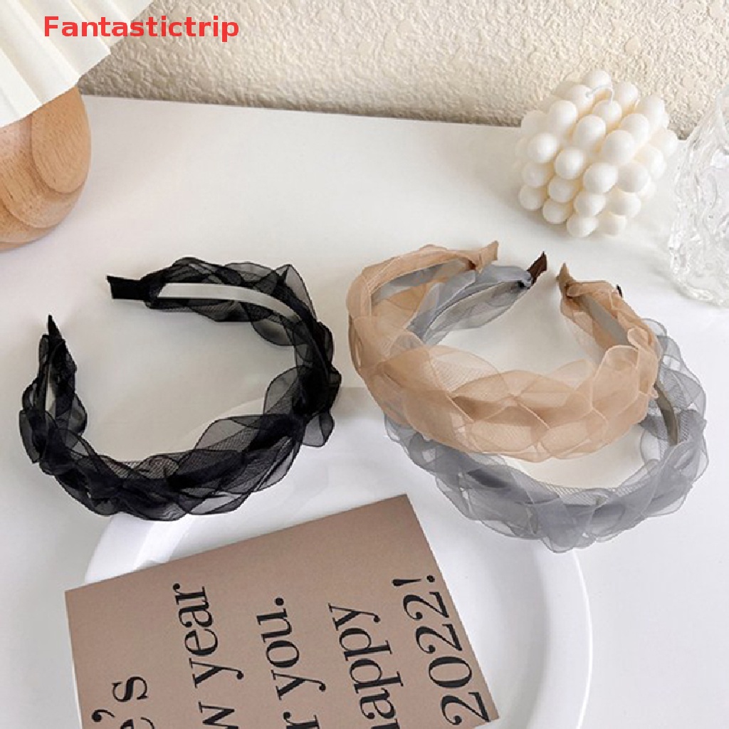 Băng Đô Vải Organza Mềm Mại Thời Trang Thanh Lịch Dành Cho Nữ