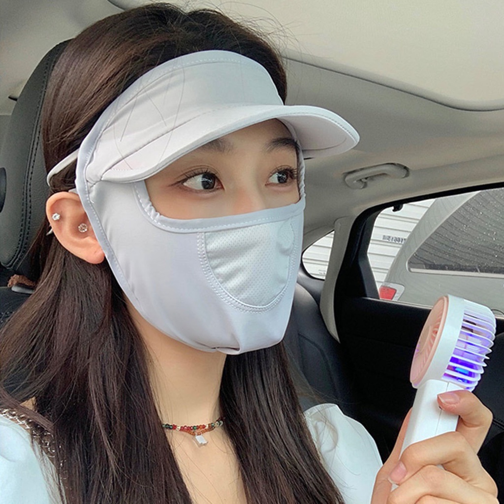 Mũ Trùm Đầu Che Nắng Màu Trơn Thoáng Khí Màu Sắc Thời Trang Cho Nữ