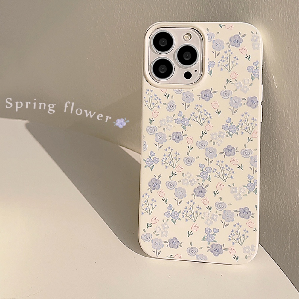 Ốp Điện Thoại TPU Mềm Chống Bụi Chống Rơi Họa Tiết Hoa Tulip Cho IPhone 14 13 12 11 Pro Max X XR 8 7 Plus SE