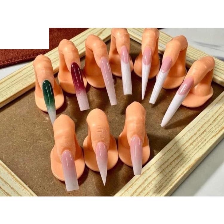 Ngón tay giả học Nail - Tập vẽ - Đắp gel - Đắp bột - Úp móng