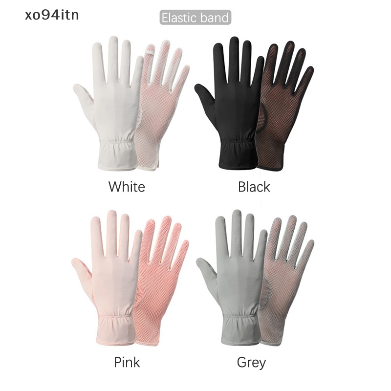 Găng Tay Lưới Lụa Lạnh Mỏng Chống Tia UV Thời Trang Mùa Hè Cho Nữ