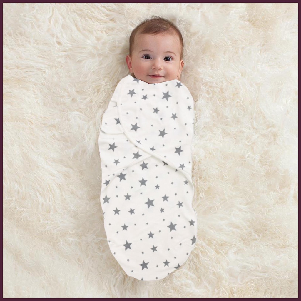 Chăn Quấn Bé Sơ Sinh Bằng Cotton Nguyên Chất Có Thể Điều Chỉnh