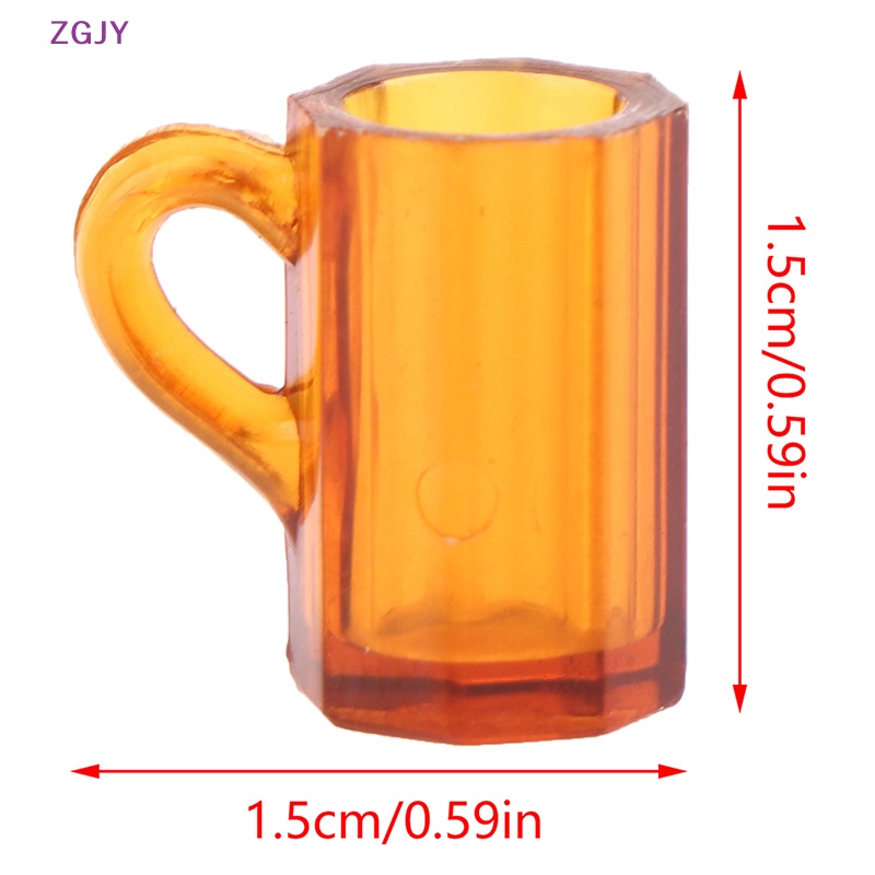 1 Bộ Cốc / Đĩa / Cốc / Dĩa Mini Tỷ Lệ 1: 12 Độc Đáo Trang Trí Nhà Búp Bê Mới