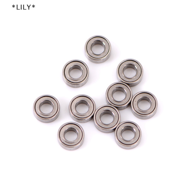 LILY 10pcs mini mang thép mang lăn vòng bi mr63zz 3*6*2.5mm uuu