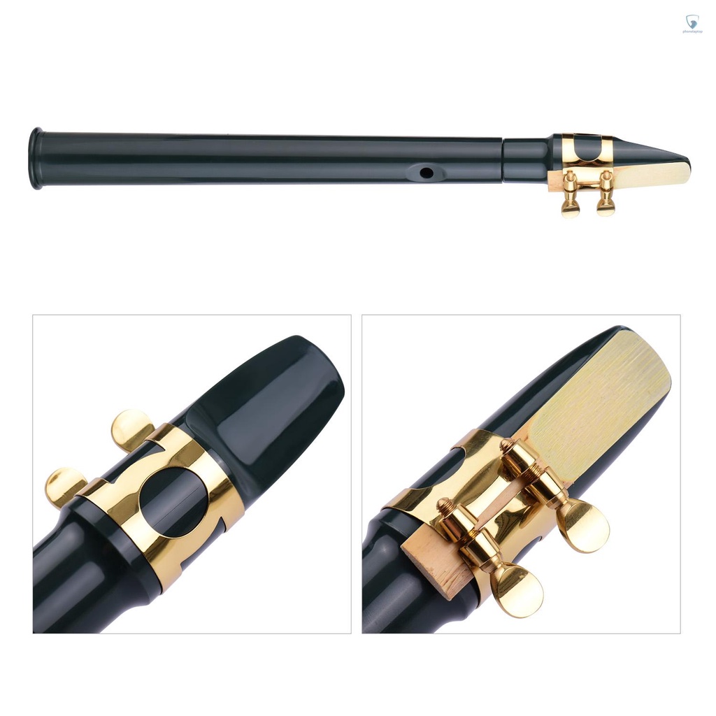 Hộp Đựng Miếng Đệm Ngón Tay 8 Lỗ Mini Bằng Nhựa ABS Kèm Miệng Thổi Chuyên Dụng Cho Kèn Saxophone