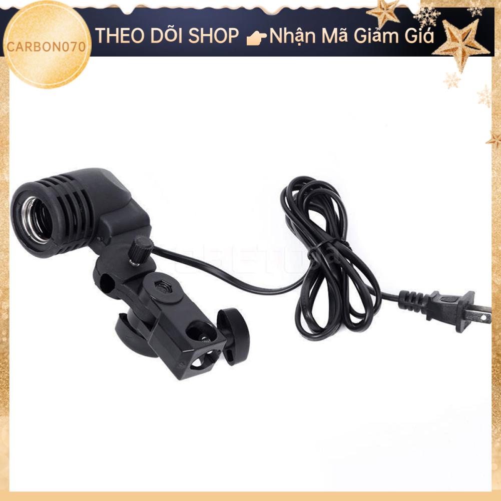 Carbon070 Ảnh Bóng Đèn Giá Đỡ Có Thể Điều Chỉnh Ổ Cắm E27 Chịu Nhiệt Độ Đơn Cho Chụp