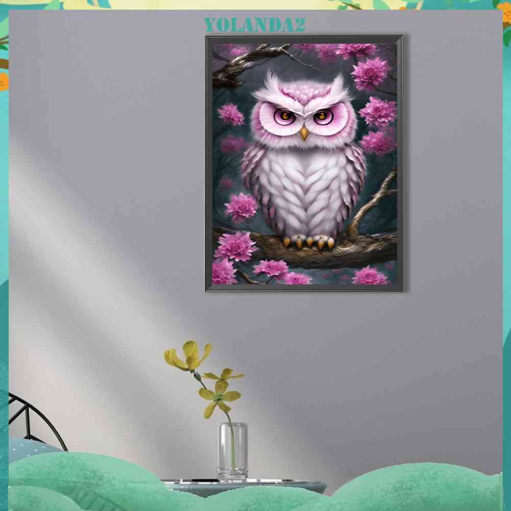 Tranh Đính Đá Kim Cương Toàn Bộ 5D DIY Hình Vẽ Con Cú