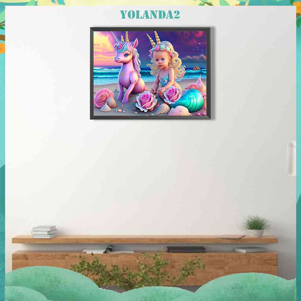 Tranh Đính Đá Kim Cương Toàn Bộ 5D DIY Hình Vẽ Trẻ Em Trang Trí Nhà Cửa