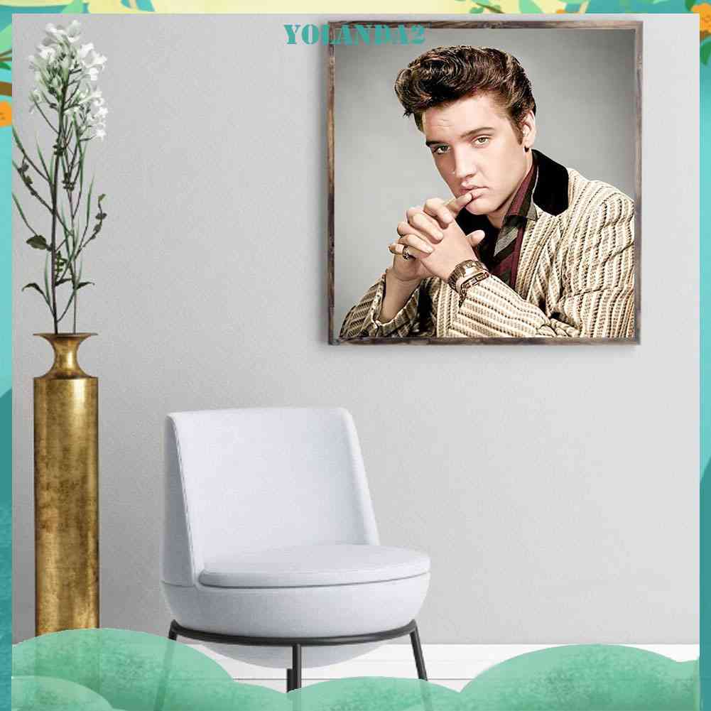 Tranh Đính Đá Kim Cương Toàn Bộ 5D DIY Hình Elvis Presley