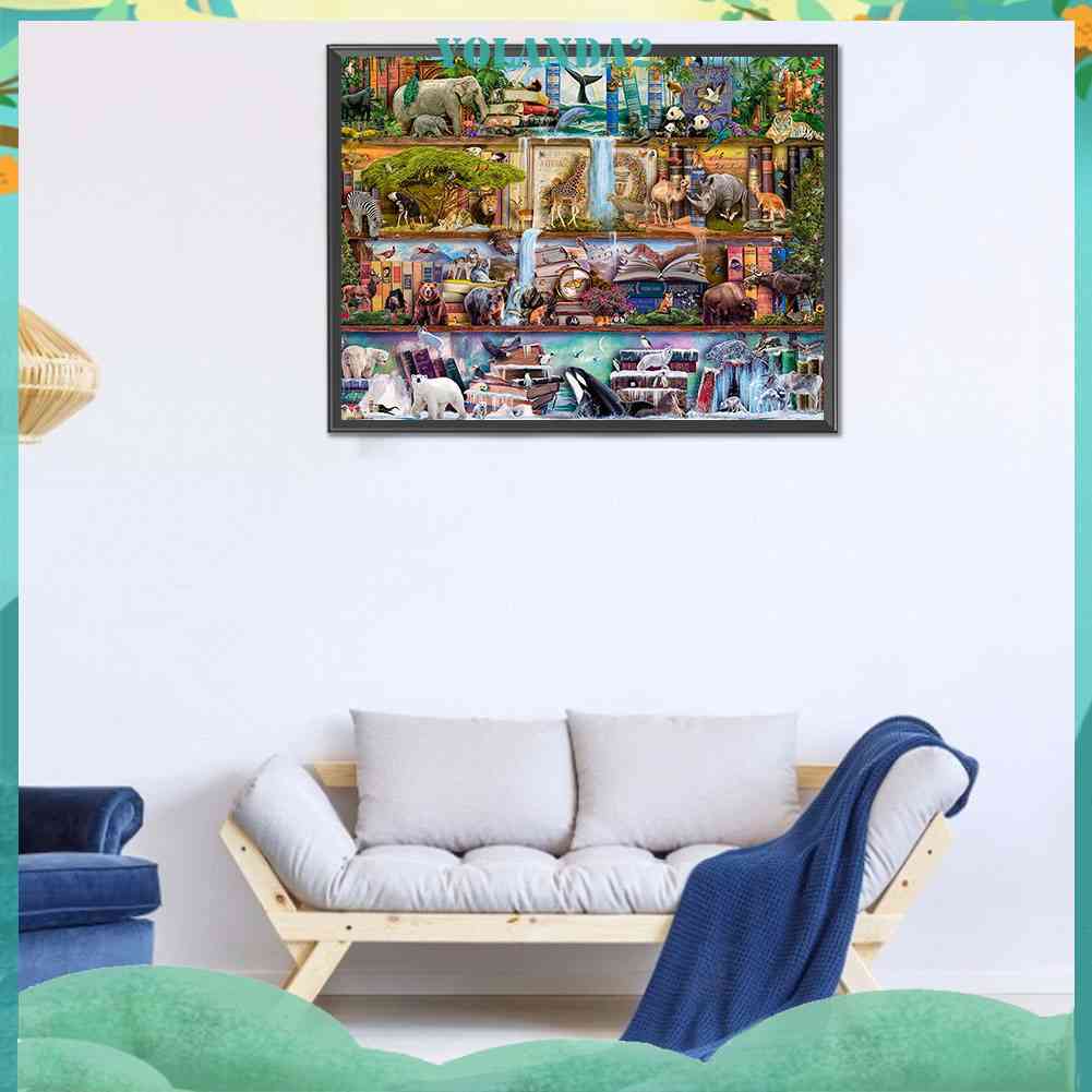 Bộ Tranh Đính Đá 5D Họa Tiết Động Vật Độc Đáo Diy Dùng Trang Trí Nhà Cửa