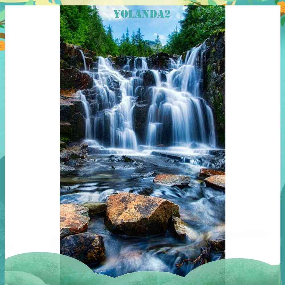 Tranh Đính Đá Kim Cương Toàn Bộ 5D DIY Hình Vẽ Núi Rơi