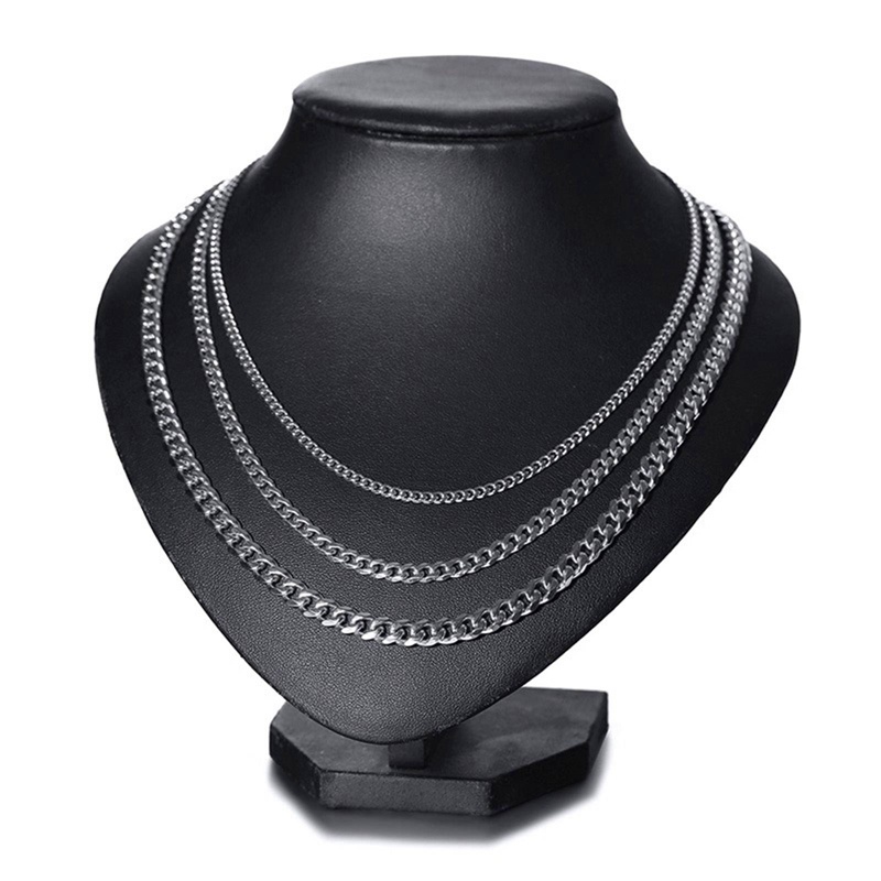 Vòng cổ Mạ Bạc Phong Cách Hip Hop Cho Nam