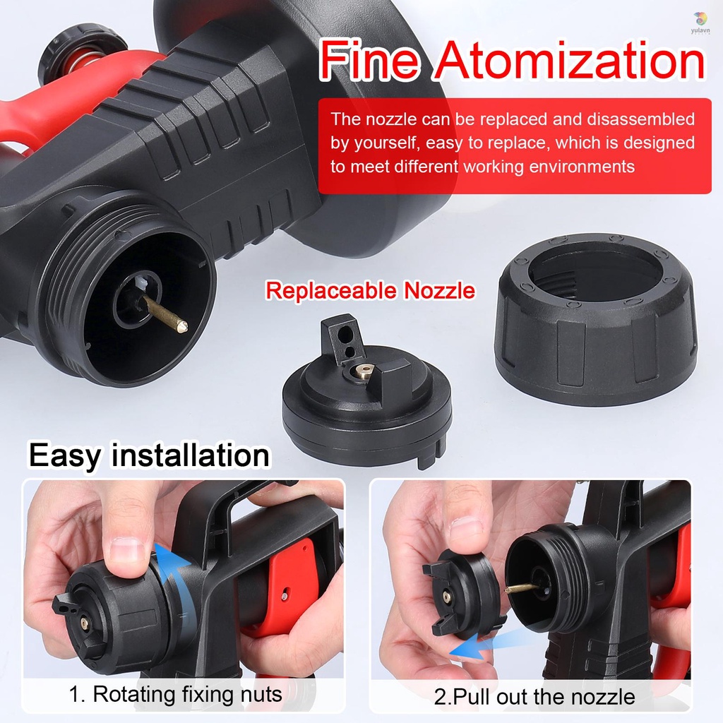 Máy Phun Sơn Áp Suất Cao 800ml Có Thể Tháo Rời Tiện Dụng