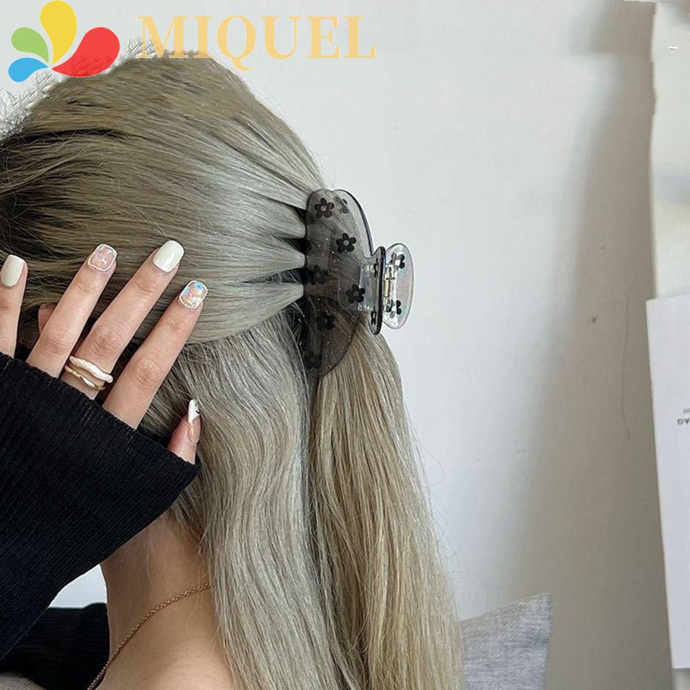 Kẹp Tóc Hình Nơ / Cá Mập Bằng Acrylic Dễ Thương Thời Trang Cho Nữ