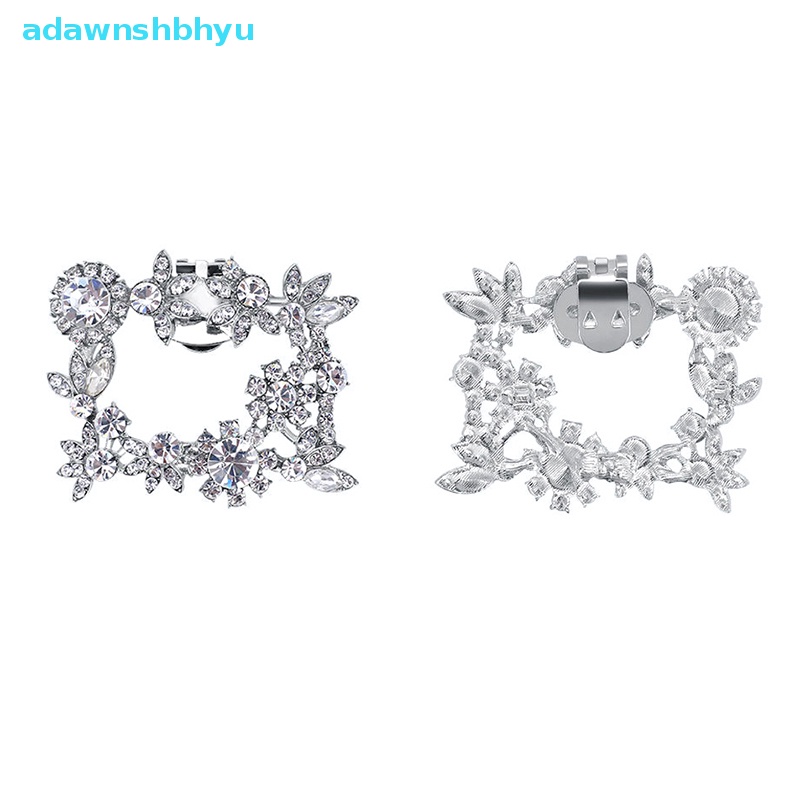 1 Phụ Kiện Khóa Giày Cao Gót Mũi Vuông Đính Đá Pha Lê Lấp Lánh Thời Trang Cho Nữ VN