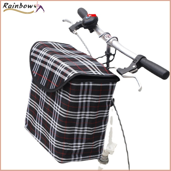 Giỏ Xe Đạp Chất Liệu Canvas Dày Dặn Chống Thấm Nước Kích Thước 28cmx26cmx16cm