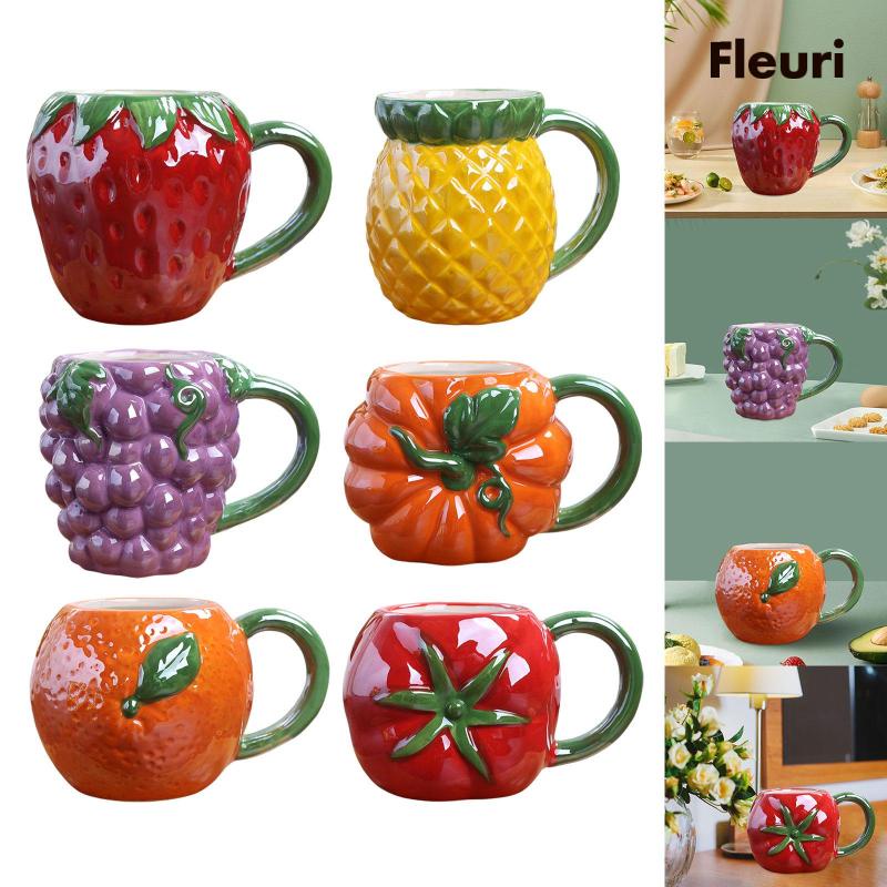 Cốc Sứ Uống Cà Phê Siêu Bền In Họa Tiết Dễ Thương Tiện Dụng