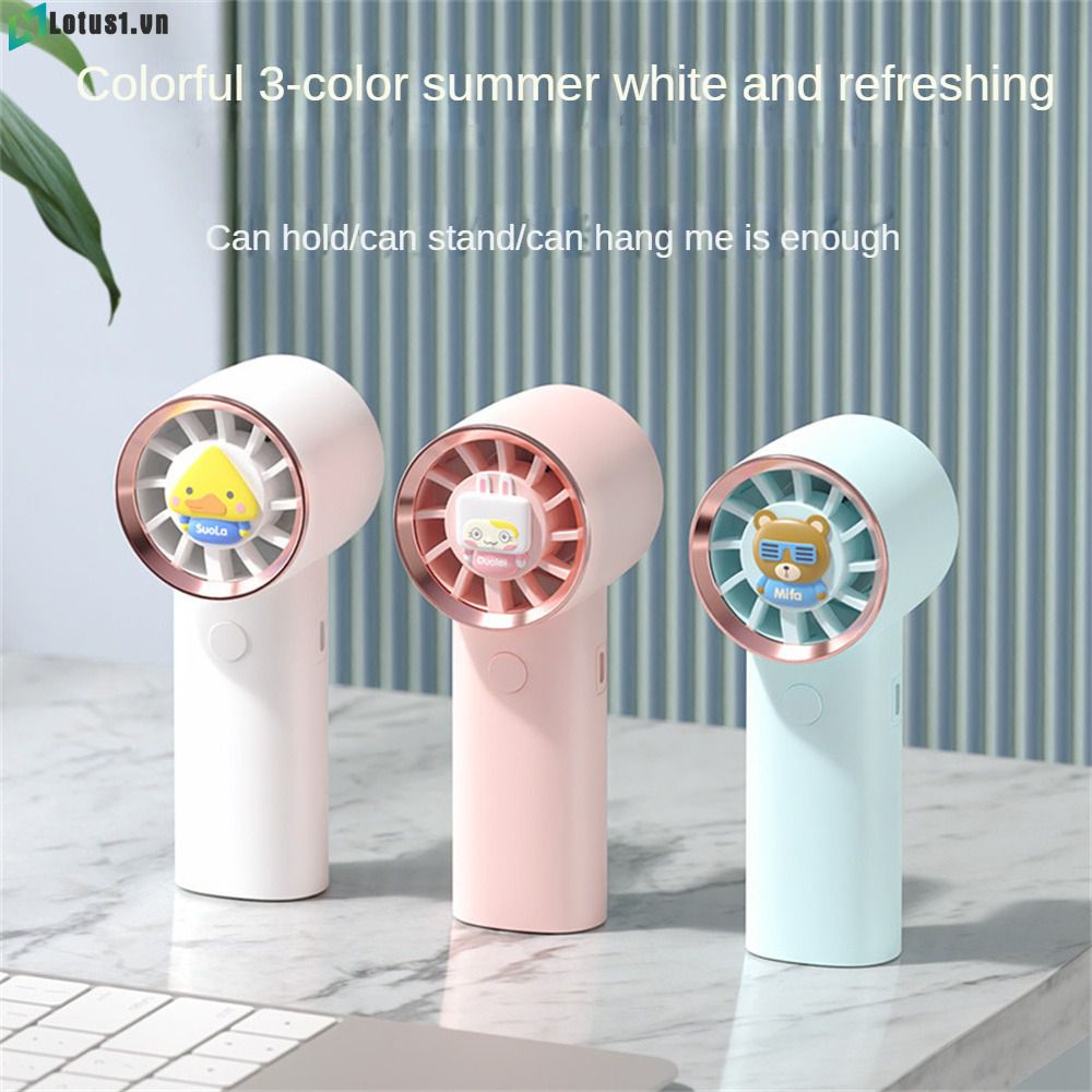 Hàng Có Sẵn Quạt Cầm Tay Mới 2023 Quạt Mini Hoạt Hình Sáng Tạo Im Lặng Cho Ký Túc Xá Sinh Viên Di Động Sạc Usb [Có Mẫu Mới]
