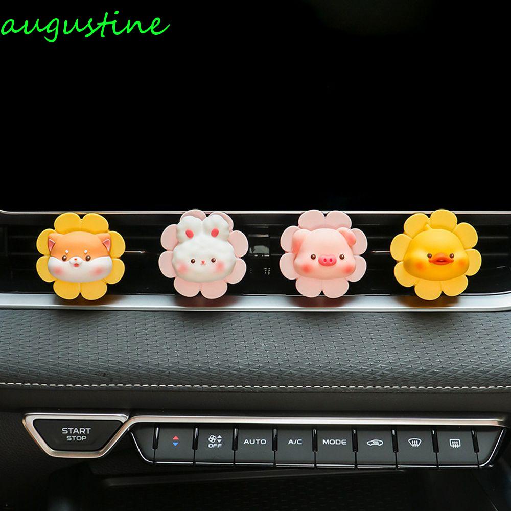 Augustine Quạt Khuếch Tán Hương Thơm Kẹp Lỗ Thông Gió Xe Hơi Trang Trí Hình Động Vật Dễ Thương