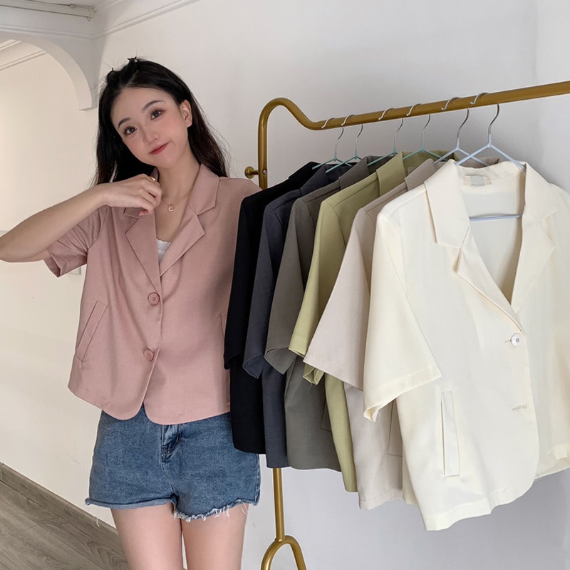 Áo Sơ Mi Ngắn Tay Thiết Kế Mới Thời Trang Mùa Hè Dành Cho Nữ