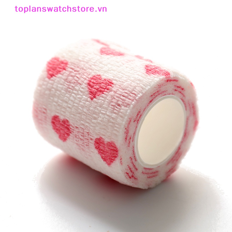 Băng Quấn Thể Thao Co Giãn Tự Dính Hình Trái Tim Màu Trắng