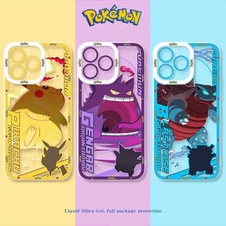 Ốp Điện Thoại Trong Suốt Chống Va Đập In Hình Pokemon Cho iPhone 14 Pro Max 13 12 Mini 11 XS XR X 8 7 Plus 6S 6 SE