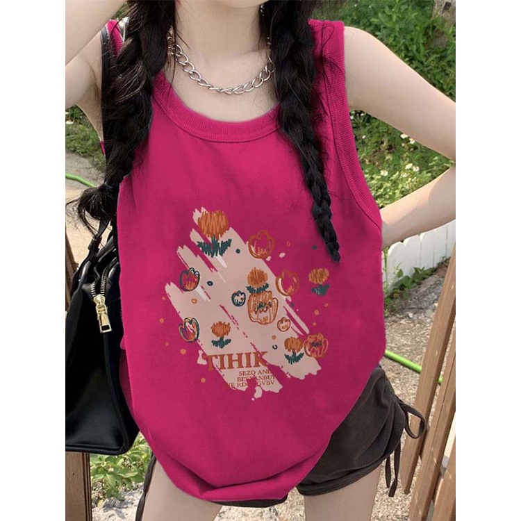 NRVP Áo Thun Cotton Ngắn Tay In Họa Tiết Thời Trang Hàn Quốc Mới 2023