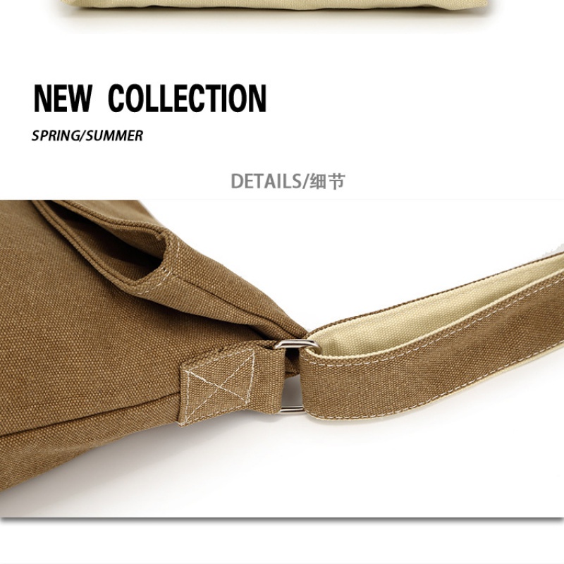 Túi Xách Canvas Cỡ Lớn Thiết Kế Đơn Giản Thời Trang Hàn Quốc Cho Nam Nữ