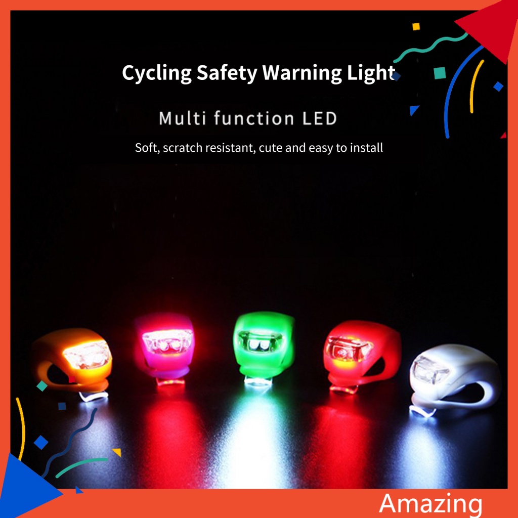 Đèn Đuôi Ếch Bằng Cao Su Chống Mòn Độ Sáng Cao Cho Xe Đạp