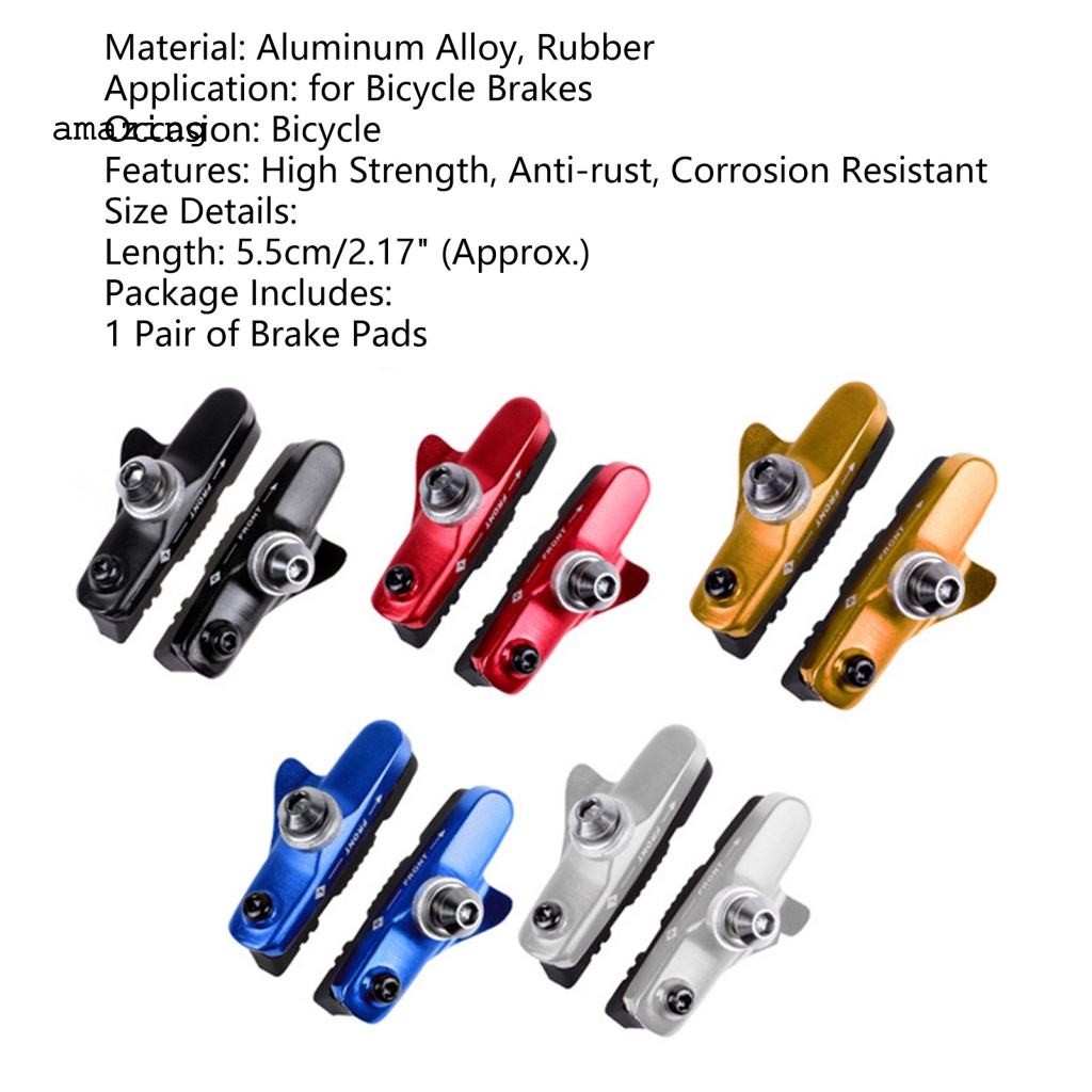 1 Cặp Má Phanh Xe Đạp Cứng Cáp Tiếng Ồn Thấp